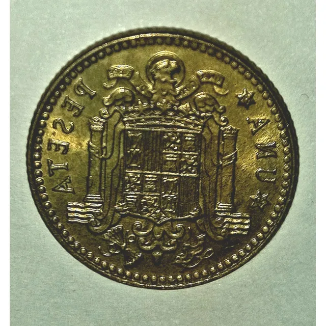 1975 Spain Coin 1 Peseta, King Juan Carlos I Collectibles,