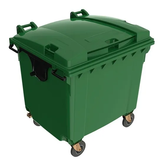 Contenedor Residuos (tacho) 1100 Lts. Alemán,  Tapa Y Ruedas
