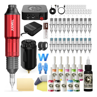 Kit Para Tatuaje Profesional Cableado Inalámbrico Doble Función Juemel Recargable Tatuar C/ 1500mah Batería Para Máquina Rotativa Tatuaje Principiantes Kit Para Tatuaje Profesional Cableado Inalámbrico Doble Función Juemel Recargable Tatuar C/ 1500mah Batería Para Máquina Rotativa Tatuaje Principiantes