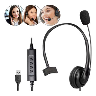 Fone De Ouvido Headset Usb Telemarketing Com Microfone Novo Fone De Ouvido Headset Usb Telemarketing Com Microfone Novo