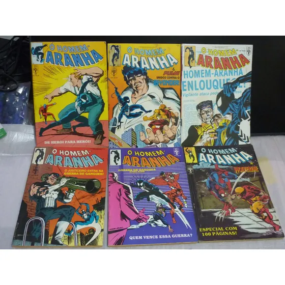 Homem Aranha Hq Coleção Editora Abril Anos 80 - Uniforme Negro - Wolverine