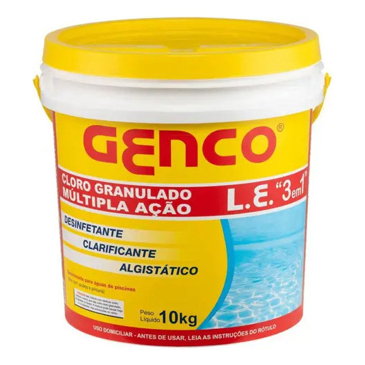 Genco 3 Em 1 Balde 10kg Para Piscina