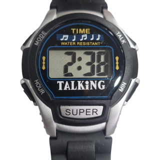 Reloj Digital Talking No Vidente Habla Malla De Caucho Reloj Digital Talking No Vidente Habla Malla De Caucho