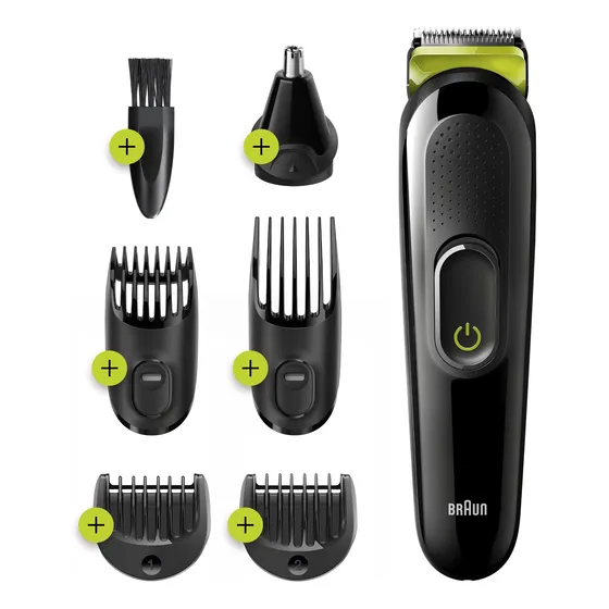 Afeitadora Corta Pelo Braun Mgk3221 6en1 Display Inalambrica