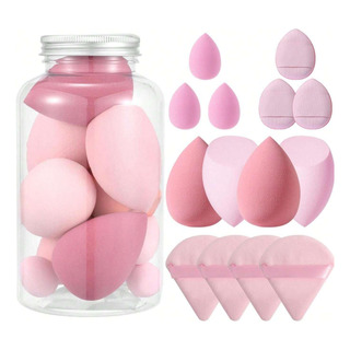 14 Esponjas De Maquillaje Para Base Con 7 Tapas Y 7 Esponjas 14 Esponjas De Maquillaje Para Base Con 7 Tapas Y 7 Esponjas