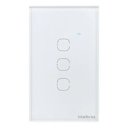 Interruptor Smart Touch Wi-fi 3 Teclas Ews 1003 Intelbras Branco 127/220v