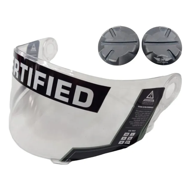 Visor + Tapas Laterales Para Cascos Ich Referencia 501 