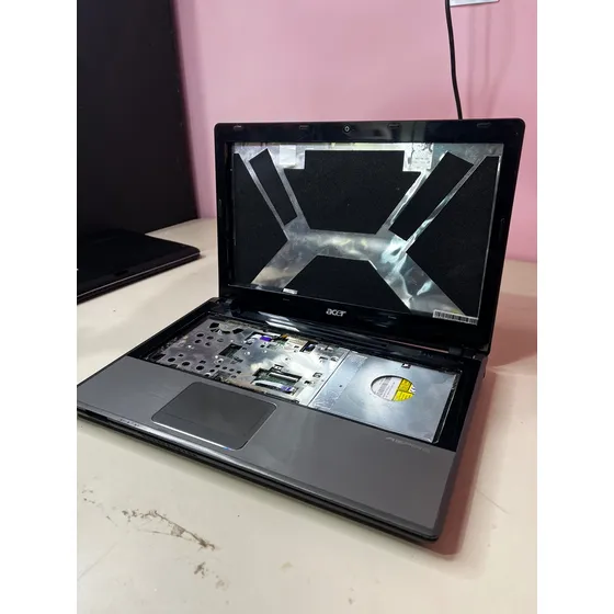 Carcaça Completa Notebook Barato Acer 4553 Zq2  Peças Preto