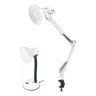 Kit Lámparas De Escritorio Color Blanco 2pzs Kit Lámparas De Escritorio Color Blanco 2pzs