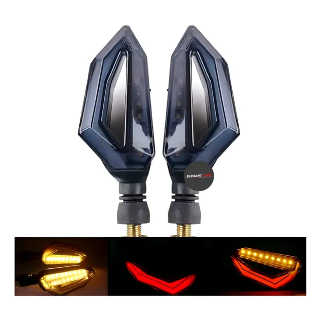Direccional  Led Para  Moto Rojo +ambar 2pcs