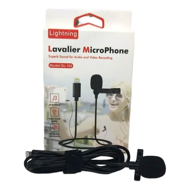 Micrófono Solapero Compatible Iphone Celular Lightning Audio