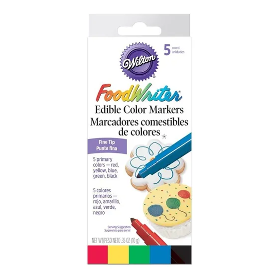 Wilton Marcadores Comestibles Colores Primario (5 Unidades)