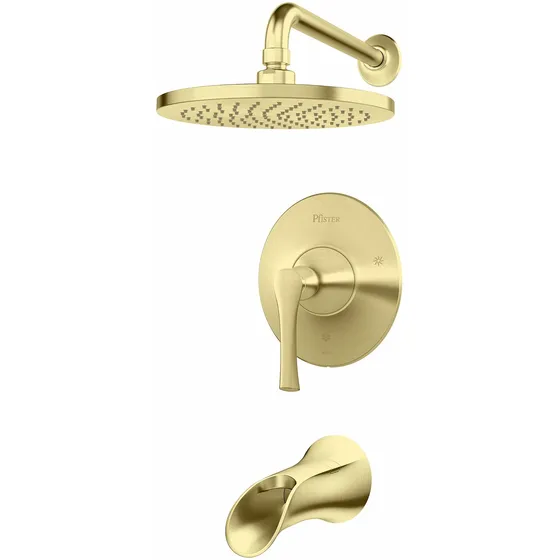 Moldura Para Bañera Ducha Color Dorado Cepillado
