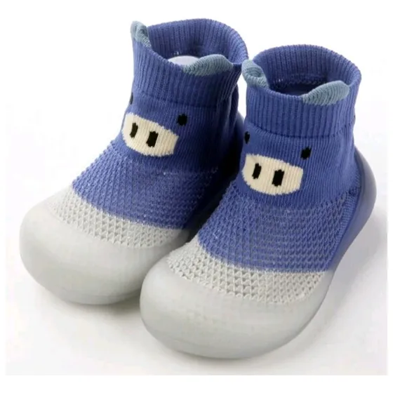 Zapato Tipo Calcetin Azul Dibujo Animado