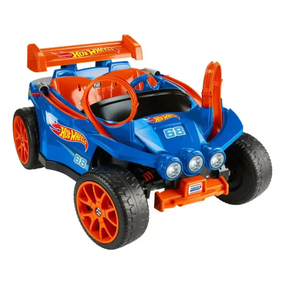 Carro Montable A Bateria Hot Wheels Eléctrico Pista 2 Niños