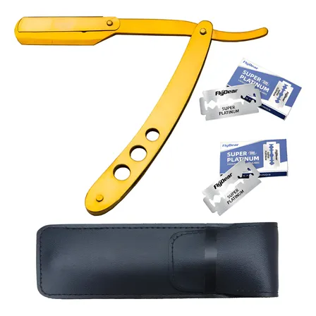Porta Navaja Metal Barbero Afeitar Barba20 Navajas Cabello
