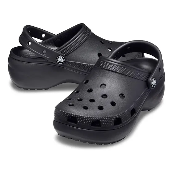 Crocs Classic Platform Clog, Talla 39 - 39.5 (w8), Negro