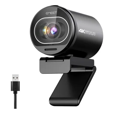 Emeet S600 4k Webcam Autofoco Com Microfone Camera Para Pc