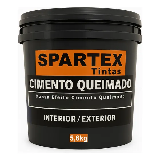 Spartex Tintas efeito cimento queimado revestimento 5,6kg interno e externo