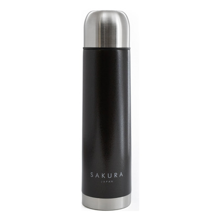 Termo Sakura Bullet Edition 1 Litro Acero Inoxidable Color Negro Termo Sakura Bullet Edition 1 Litro Acero Inoxidable Color Negro