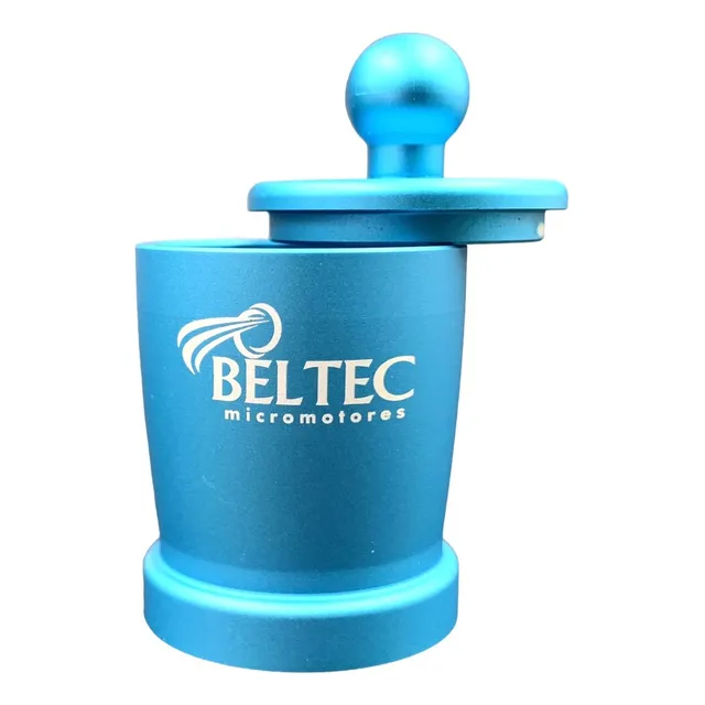 Dappen De Alumínio Com Tampa Roxo Beltec Para Monomer