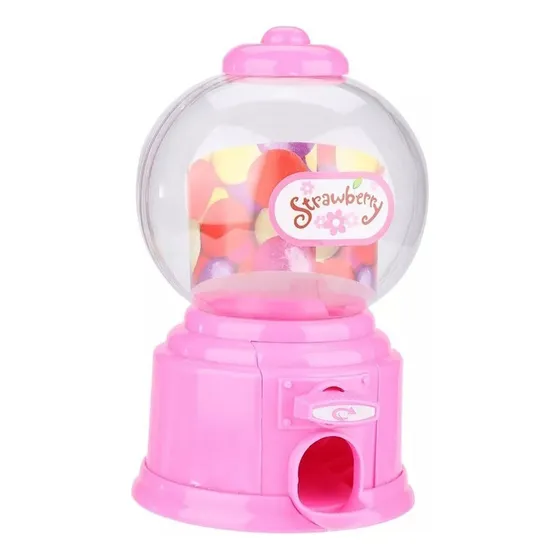 Máquina De Chicletes Portátil Crianças Doces Plástico Mini S