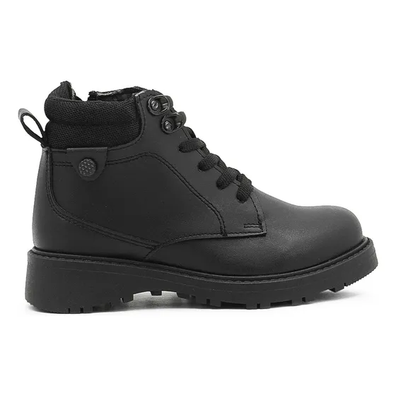 Botas Escolares Para Niño De Piel Hiker Casuales Con Agujeta