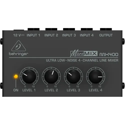 Mixer Compacto Behringer Micromix Mx400 4 Canais Low Noise 127/220V