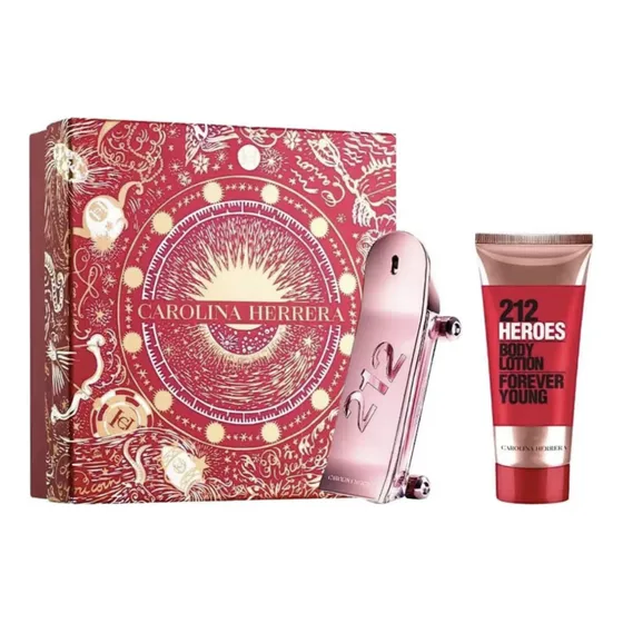 Set Carolina Herrera 212 Heroesforher Edp 80ml + Loción 100m