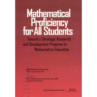 Libro: Mathematical Proficiency For All Students: Toward A Libro: Mathematical Proficiency For All Students: Toward A