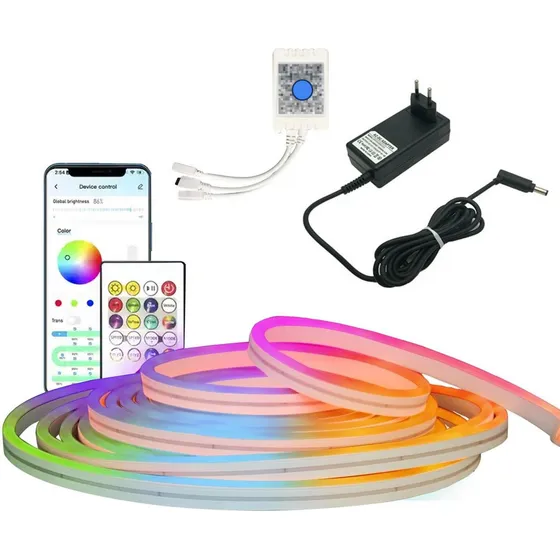 Maxwell  Neon 3M Tira Luz Led 3 MtsRgb Configurable Bluetooth