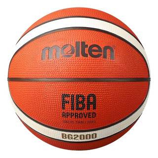 Balón Basquetbol Molten Bg2000 No. 7 Hule Fiba Baloncesto Color Naranja/beige Balón Basquetbol Molten Bg2000 No. 7 Hule Fiba Baloncesto Color Naranja/beige