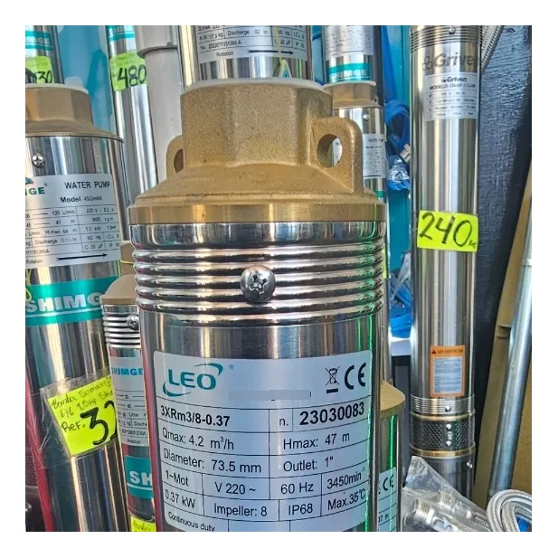 Bomba Sumergible De 1/2 Hp Marca Leo 3xrm3/8-0,75