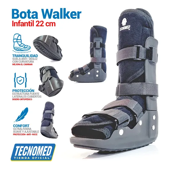 Bota Walker Infantil 22cm Inmovilizador De Tobillo -tecnomed