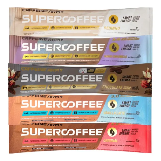 Super Coffee 3.0 To Go Saches Sortidos 5 Un - Caffeine Army