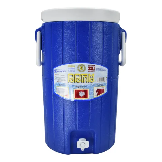 Termo Plástico Popotamo Decocar 22 Litros Con Dispensador 