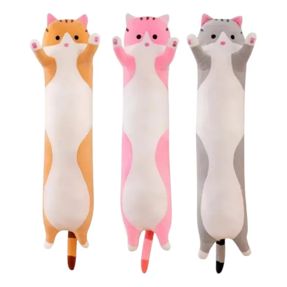 Hermoso Peluche Gato Almohada 50cm!