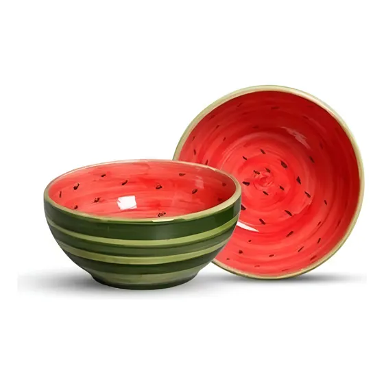 Bowl Fruta Melancia Scalla Bowl Petisqueira Cereal 400ml Cor Verde