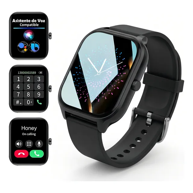 Reloj Inteligente Hombre Mujer De 2.01´´ Llamada Bluetooth Smart Watch Notificación de Mensajes Smartwatch Ios/android Smartwatches Deportivo Salud