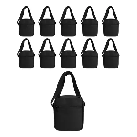 Kit 10 Mini Bag Bolsa Casual Transversal Shoulder Unissex
