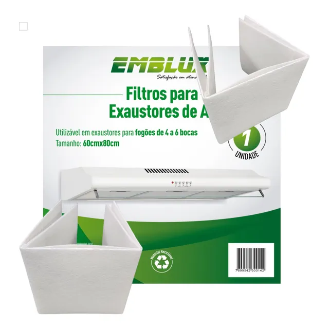 Filtro Exaustor Suggar Depurador De Ar 60x80cm Fogao 4/6boca