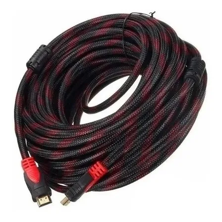 Cable Hdtv 20 Metros Mts Full Hd Blindado Y Enmallado