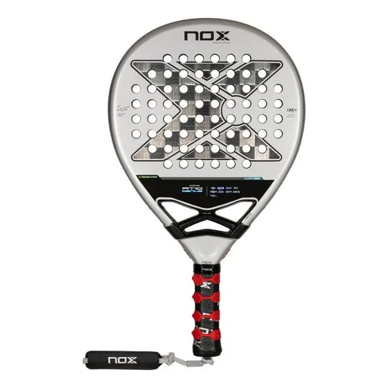 Pala de pádel Nox AT10 18K 2024 Agustin Tapia color gris