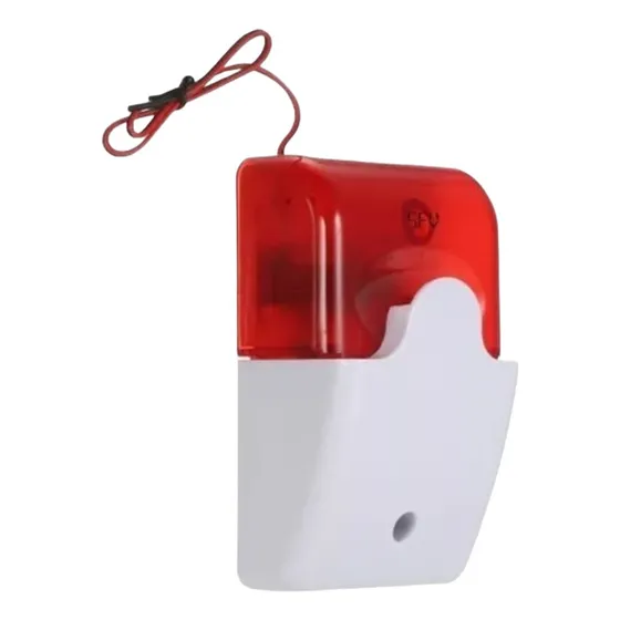 Sirena 12 Voltios Con Luz Estroboscópica Para Alarmas/cercos