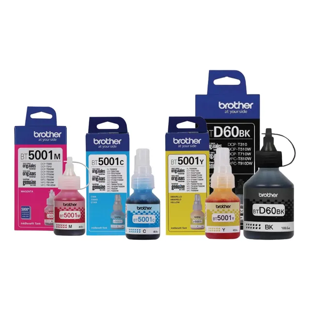 Juego De Tintas Brother 5001 Colores D60 Negro