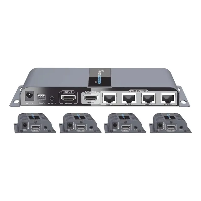 Kit Completo Distribuidor Hdmi 1 X 4/ Tt714pro