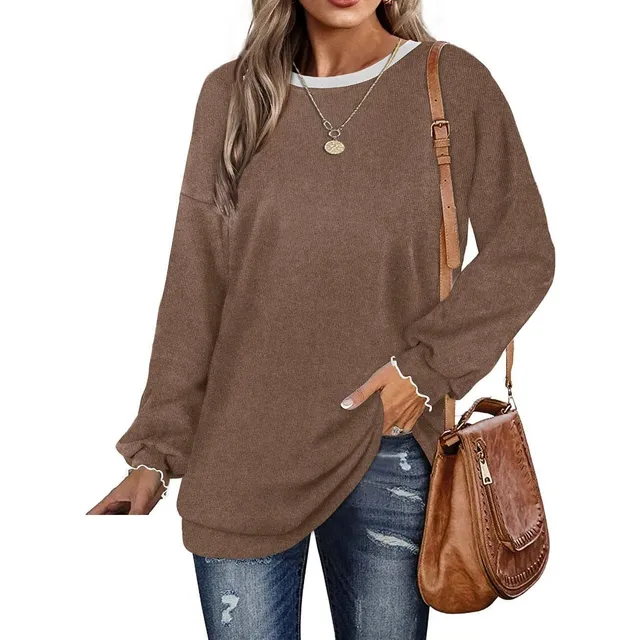 Sousuoty Sudadera Cuello Redondo Para Mujer Manga Larga