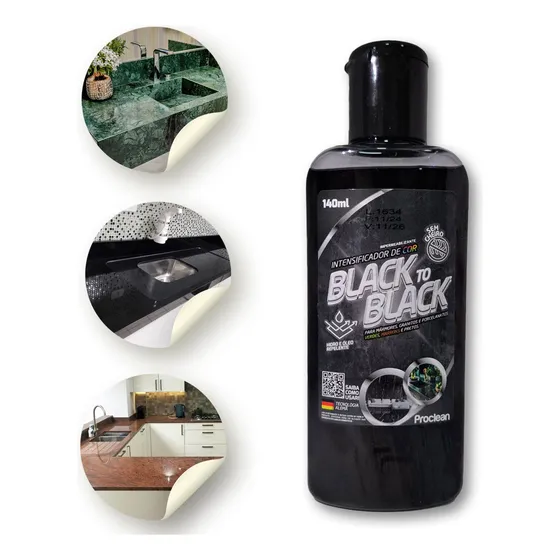 Revitalizador Para Mármore E Granito Black To Black - 140ml
