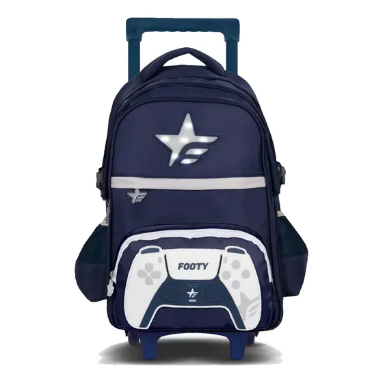 Mochila Footy Lifestyle Carro Joystick Marino-blanco Ras