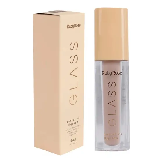 Corretivo Glass Ruby Rose Acabamento Natural 12 Cores 5ml Tom Gcl20